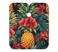 Cape De Cheveux Fleurs Tropicales D'Ananas Barber Cape De Salon Professionnel Réglable Coupe Cheveux, Pour Coloration Des Cheveux, Le Lavage Des Cheveux, Adultes, 140×168cm