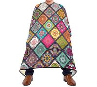 Cape De Cheveux Mandalas De Fleurs Cape De Salon De Coiffure Perméable À L'Air Lavable Tablier De Barbier, Pour Adultes, Le Dyeing, Femme, 140x168cm