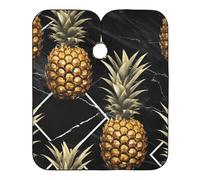 Cape De Cheveux Marbre Noir Ananas Barber Cape De Salon Professionnel Perméable À L'Air Coupe Cheveux, Pour Coiffure, Femme, Coloration Des Cheveux, 140×168cm