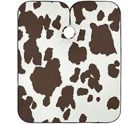 Cape De Cheveux Motif Imprimé Vache Cape De Salon De Coiffure Anti-Taches Lavable Coupe Cheveux, Pour Femme, Adultes, Le Dyeing, 140x168cm