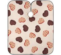 Cape De Cheveux Motif Sans Couture De Biscuits Tablier De Coiffure D’Enfants Perméable À L'Air Réglable Coupe Cheveux, Pour Adultes, Le Dyeing, Femme, 140x168cm