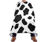 Cape De Cheveux Motif Vache Imprimé Barber Cape De Salon Professionnel Anti-Taches Lavable Tablier De Barbier, Pour Adultes, Femme, Le Dyeing, 140x168cm
