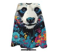 Cape De Cheveux Panda Watercolor Barber Cape De Salon Professionnel Anti-Taches Lavable Coupe Cheveux, Pour Adultes, Femme, Le Dyeing, 140x168cm
