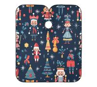 Cape De Cheveux Personnages De Casse-Noisette De Noël Cape De Salon De Coiffure Anti-Taches Anti Statique Tablier De Barbier, Pour Le Dyeing, Femme, Adultes, 140x168cm