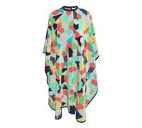 Cape De Cheveux Trois Des Modèles Possédés Motif Géométrique Tablier De Coiffure D’Enfants Anti-Taches Réglable Tablier De Barbier, Pour Le Dyeing, Femme, Adultes, 140x168cm