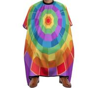 Cape De Coiffeur Abstract Stained Glass Color Art Professionnelle Capes De Barbier Salon Capes De Coupe Pour Unisexe Coiffeurs Protection Du Vêtement 140X168Cm