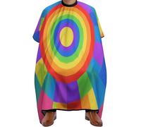 Cape De Coiffeur Abstract Stained Glass Color Art Professionnelle Robe De Barbier Antiadhésif Capes De Barbier Pour Protection Du Vêtement Barbiers Studio Et Maison 140X168Cm