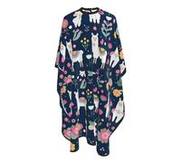 Cape De Coiffeur Alpaca-Llama Flower Professionnelle Capes De Barbier Antistatique Tablier De Coiffeur Pour Coiffeurs Studio Et Maison Barbiers 140X168Cm