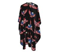 Cape De Coiffeur American Flag Bald Eagle Patriotic Professionnelle Robe De Barbier Antiadhésif Capes De Barbier Pour Coiffeurs Studio Et Maison 140X168Cm