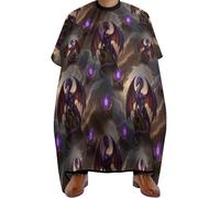 Cape De Coiffeur Art Cool, Féroce Et Maléfique Du Roi Dragon Imperméable Tablier De Coiffeur Salon Robe De Barbier Pour Barbiers Unisexe 140X168Cm
