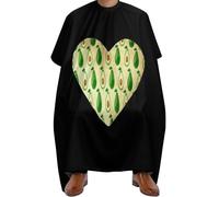 Cape De Coiffeur Avocado Love Heart Cape De Cheveux Antiadhésif Tablier De Coiffeur Imperméable Capes De Coupe Pour Coiffeurs Protection Du Vêtement Unisexe 140X168Cm