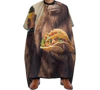 Cape De Coiffeur Bigfoot Sasquatch Hold Beer And Mexico Food Professionnelle Tablier De Coiffeur Antistatique Robe De Barbier Pour Protection Du Vêtement Barbiers 140X168Cm