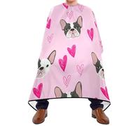 Cape De Coiffeur Bulldog Faces Antiadhésif Robe De Barbier Imperméable Tablier De Coiffeur Pour Barbiers Studio Et Maison Protection Du Vêtement 140X168Cm