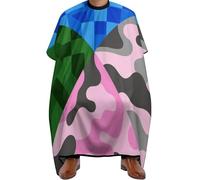 Cape De Coiffeur Camo Set Art Antiadhésif Robe De Barbier Salon Tablier De Coiffeur Pour Barbiers Protection Du Vêtement Studio Et Maison 140X168Cm