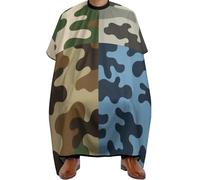 Cape De Coiffeur Camo Set Art Salon Robe De Barbier Antiadhésif Tablier De Coiffeur Pour Studio Et Maison Barbiers Protection Du Vêtement 140X168Cm