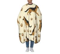 Cape De Coiffeur Chien De Berger De Dessin Animé Chien Et Patte Salon Tablier De Coiffeur Professionnelle Capes De Coupe Pour Protection Du Vêtement Barbiers 140X168Cm