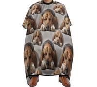 Cape De Coiffeur Chien De Saint-Hubert Professionnelle Cape De Cheveux Salon Capes De Coupe Pour Protection Du Vêtement Barbiers 140X168Cm