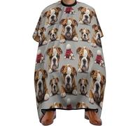 Cape De Coiffeur Chiot Bouledogue Anglais (Art) Professionnelle Tablier De Coiffeur Antistatique Robe De Barbier Pour Protection Du Vêtement Studio Et Maison 140X168Cm