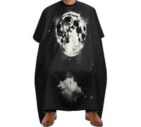 Cape De Coiffeur Climbing The Moon Capes De Barbier Antiadhésif Robe De Barbier Professionnelle Tablier De Coiffeur Pour Protection Du Vêtement Unisexe Studio Et Maison 140X168Cm