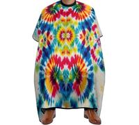 Cape De Coiffeur Colorful Tie Dye Art Professionnelle Robe De Barbier Salon Capes De Coupe Pour Barbiers Studio Et Maison Protection Du Vêtement 140X168Cm