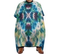 Cape De Coiffeur Colorful Tie Dye Art Professionnelle Tablier De Coiffeur Imperméable Capes De Coupe Pour Protection Du Vêtement Studio Et Maison Coiffeurs 140X168Cm
