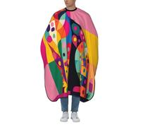 Cape De Coiffeur Cute Leopard Minimal Art Capes De Barbier Salon Robe De Barbier Antistatique Capes De Coupe Pour Protection Du Vêtement Barbiers Studio Et Maison 140X168Cm
