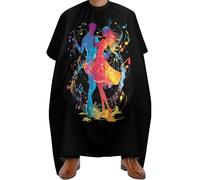 Cape De Coiffeur Dancers Dancing To The Music Capes De Barbier Imperméable Robe De Barbier Salon Tablier De Coiffeur Pour Protection Du Vêtement Barbiers Studio Et Maison 140X168Cm