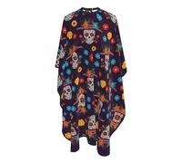 Cape De Coiffeur Day Of The Dead Sugar Skulls And Flowers Professionnelle Robe De Barbier Antistatique Capes De Barbier Pour Protection Du Vêtement Unisexe 140X168Cm