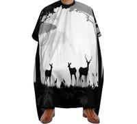 Cape De Coiffeur Deer In The Forests Antiadhésif Capes De Coupe Antistatique Robe De Barbier Pour Barbiers Studio Et Maison 140X168Cm