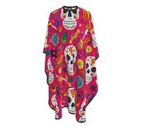 Cape De Coiffeur Dia De Los Muertos Day Of The Dead Professionnelle Robe De Barbier Antistatique Capes De Barbier Pour Protection Du Vêtement Studio Et Maison Unisexe 140X168Cm