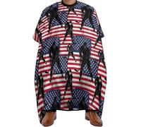 Cape De Coiffeur Drapeau Américain De Hockey Sur Glace Imperméable Capes De Coupe Salon Cape De Cheveux Pour Unisexe Studio Et Maison 140X168Cm