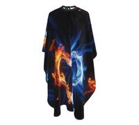 Cape De Coiffeur Fire Water Heart Imperméable Robe De Barbier Antistatique Capes De Barbier Pour Coiffeurs Barbiers Studio Et Maison 140X168Cm