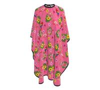 Cape De Coiffeur Flamingos Flower Parrots Palm Pink Summer Holiday Styling Salon Capes De Coupe Antistatique Capes De Barbier Pour Protection Du Vêtement Barbiers 140X168Cm