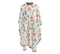 Cape De Coiffeur Flowered Antiadhésif Tablier De Coiffeur Imperméable Capes De Barbier Pour Protection Du Vêtement Barbiers Coiffeurs 140X168Cm