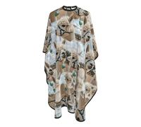 Cape De Coiffeur Funny Alpaca Salon Capes De Barbier Antiadhésif Robe De Barbier Pour Coiffeurs Studio Et Maison 140X168Cm