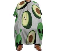 Cape De Coiffeur Green Alien Avocado Art Imperméable Tablier De Coiffeur Professionnelle Robe De Barbier Pour Studio Et Maison Unisexe Coiffeurs 140X168Cm