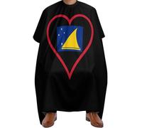 Cape De Coiffeur I Love Tokelau Red Hearts Tablier De Coiffeur Professionnelle Robe De Barbier Antiadhésif Capes De Barbier Pour Barbiers Studio Et Maison Protection Du Vêtement 140X168Cm