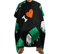 Cape De Coiffeur I Love Trash Garbage Trucks Art Professionnelle Tablier De Coiffeur Salon Robe De Barbier Pour Barbiers Protection Du Vêtement Unisexe 140X168Cm