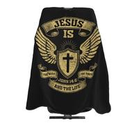 Cape De Coiffeur Jesus Is The Way The Truth And The Life Professionnelle Tablier De Coiffeur Antiadhésif Robe De Barbier Pour Studio Et Maison Coiffeurs 140X168Cm