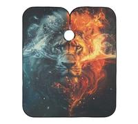 Cape De Coiffeur Lion In The Fire And Water Robe De Barbier Salon Capes De Barbier Antistatique Cape De Cheveux Pour Protection Du Vêtement Unisexe Barbiers 140X168Cm