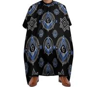 Cape De Coiffeur Logo Maçonnique Foi, Espérance Et Charité Imperméable Capes De Coupe Antistatique Robe De Barbier Pour Coiffeurs Barbiers 140X168Cm