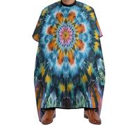 Cape De Coiffeur Mandala Tie Dye Art Professionnelle Capes De Coupe Antiadhésif Cape De Cheveux Pour Studio Et Maison Coiffeurs Protection Du Vêtement 140X168Cm
