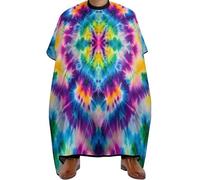 Cape De Coiffeur Mandala Tie Dye Art Professionnelle Robe De Barbier Antiadhésif Capes De Coupe Pour Barbiers Protection Du Vêtement Studio Et Maison 140X168Cm