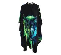 Cape De Coiffeur Neons Digital Art Wolf Antiadhésif Capes De Barbier Imperméable Cape De Cheveux Pour Protection Du Vêtement Unisexe Barbiers 140X168Cm