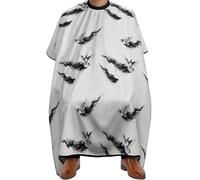 Cape De Coiffeur Oiseau Corbeau Noir Gris Art Professionnelle Cape De Cheveux Antiadhésif Robe De Barbier Pour Barbiers Studio Et Maison 140X168Cm