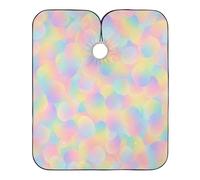 Cape De Coiffeur Pastel Gradients Sequins Cape De Cheveux Salon Capes De Coupe Antistatique Robe De Barbier Pour Protection Du Vêtement Coiffeurs Barbiers 140X168Cm
