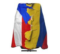 Cape De Coiffeur Puerto Rico And Colombia Colombian Flag Antiadhésif Capes De Coupe Professionnelle Robe De Barbier Pour Unisexe Protection Du Vêtement 140X168Cm