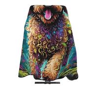 Cape De Coiffeur Running Dog Art Antiadhésif Capes De Coupe Antistatique Capes De Barbier Pour Studio Et Maison Unisexe 140X168Cm