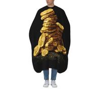 Cape De Coiffeur Small Pile Of Pirate Gold Coins Tablier De Coiffeur Professionnelle Cape De Cheveux Antiadhésif Robe De Barbier Pour Coiffeurs Barbiers Unisexe 140X168Cm