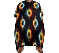 Cape De Coiffeur Softball De Baseball Ice Water Fire Flame Professionnelle Tablier De Coiffeur Antistatique Robe De Barbier Pour Barbiers Studio Et Maison 140X168Cm